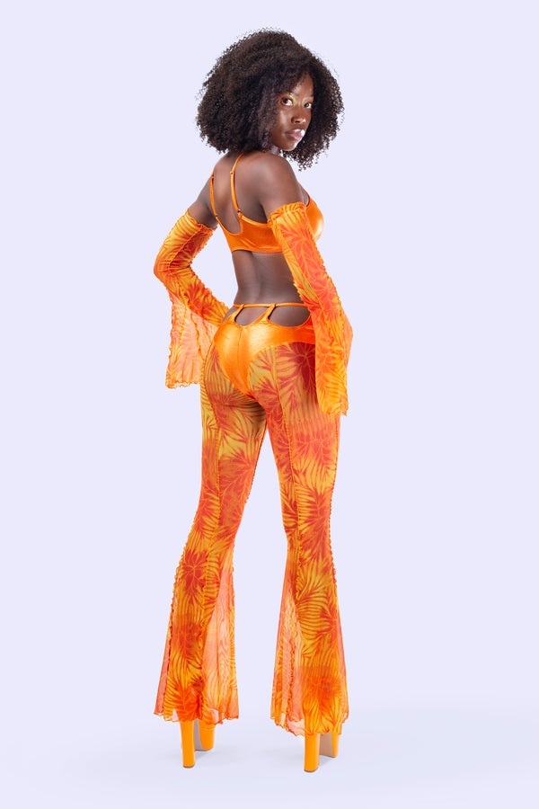Citrine Bikini Bell Bottoms Hosen Set