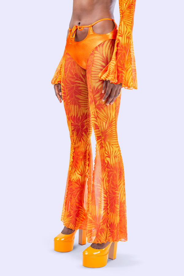 Citrine Bikini Bell Bottoms Hosen Set