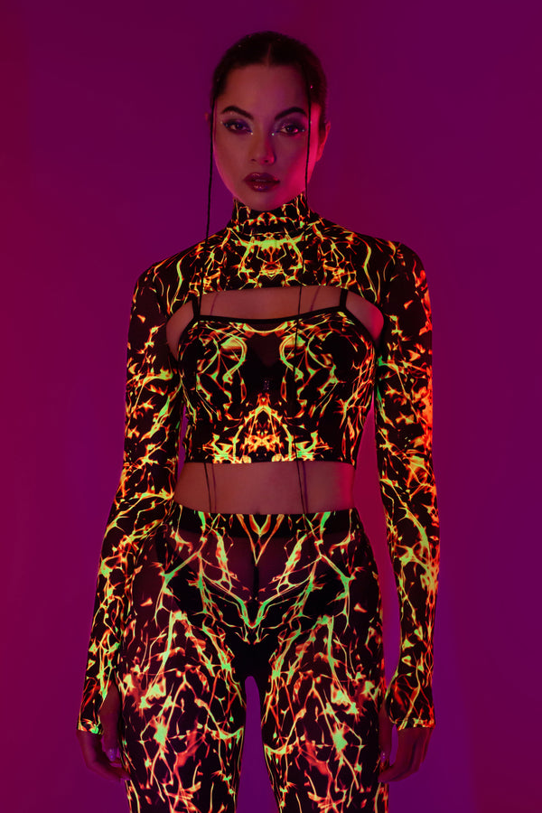 Slow Burner Mesh 2-teiliger Shrug