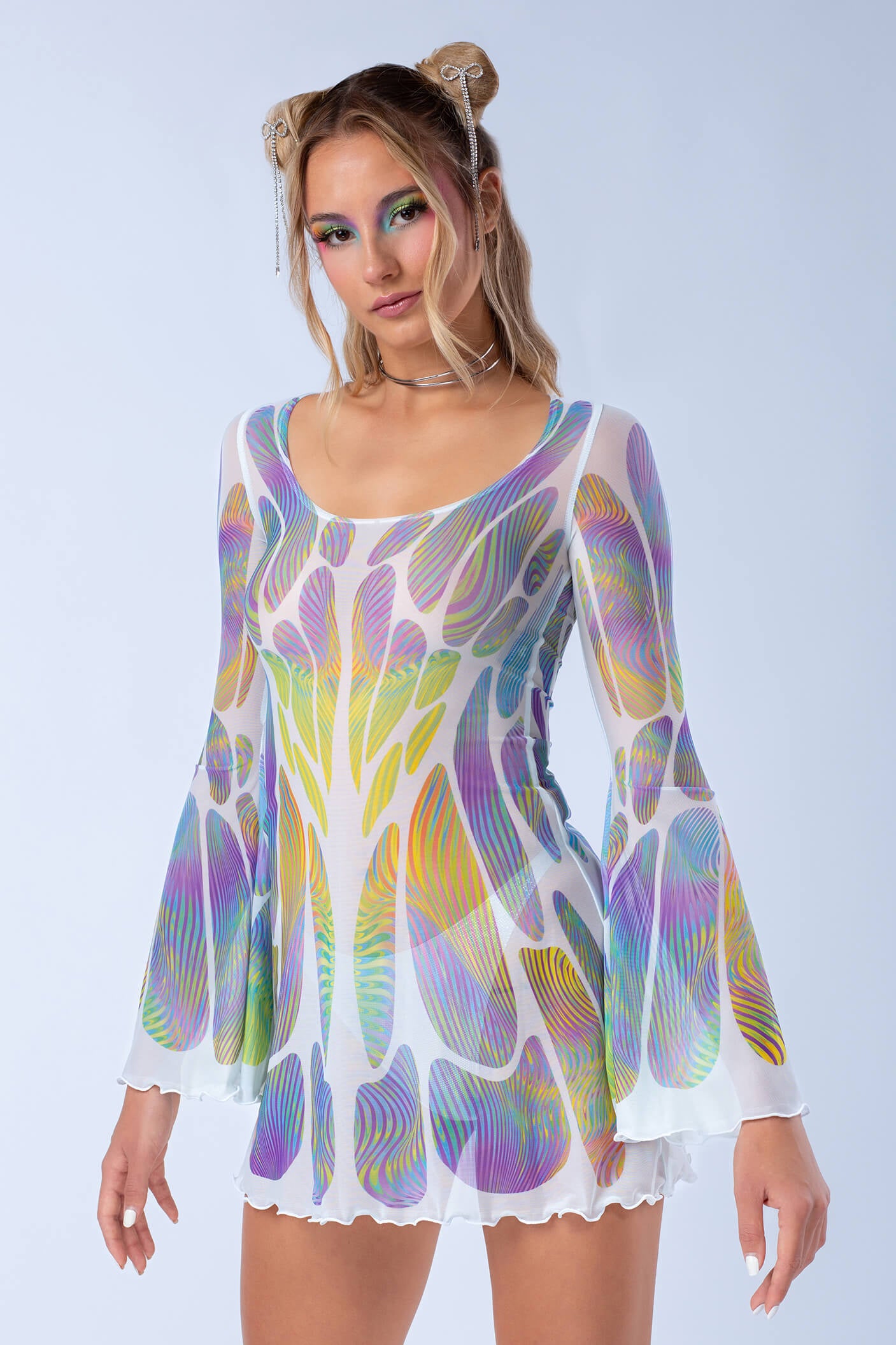 Myriad Mesh Mini Dress Myriad Mesh Mini Dress