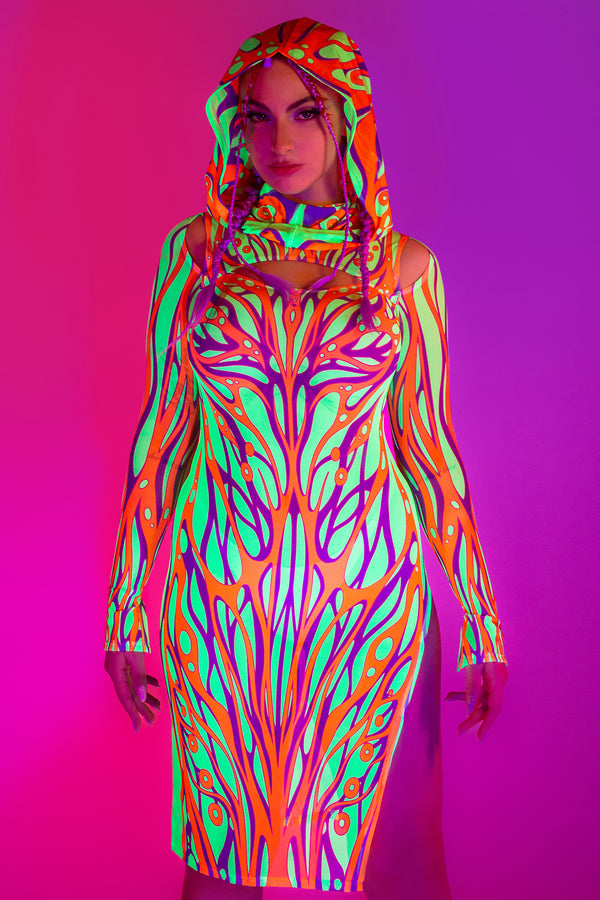 Rebirth Mesh Kapuzenkleid