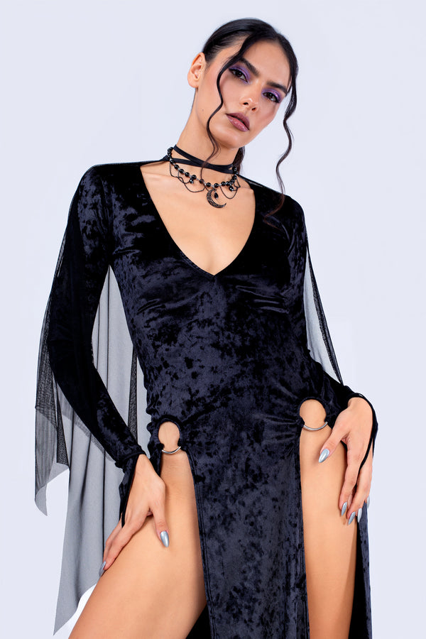 Hot Hex High Slit Dress