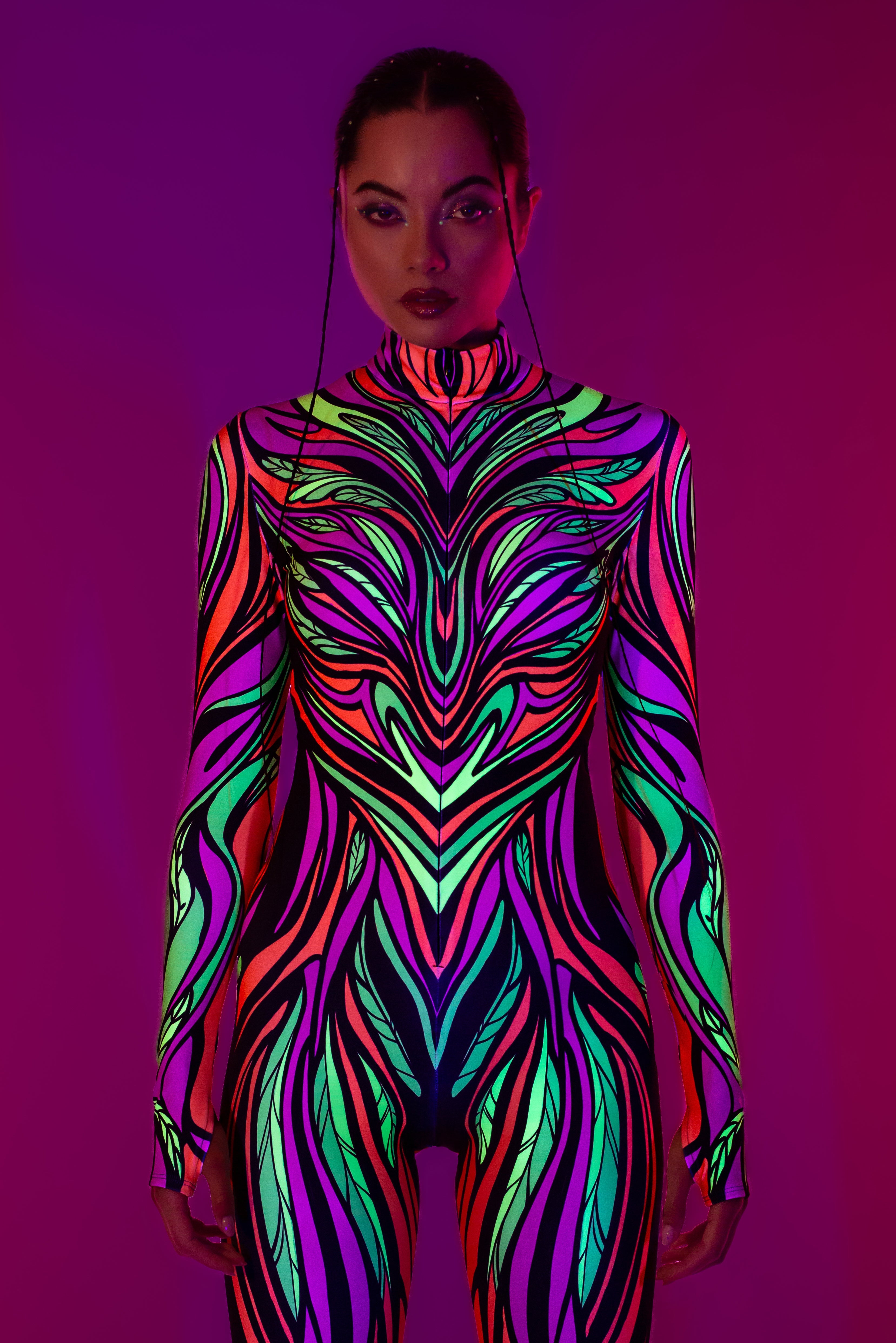 Neon Lullaby Costume, 3XL - Badinka Rave Outfits, Rave Costume Women Neon Lullaby Costume, 3XL - Badinka Rave Outfits, Rave Costume Women