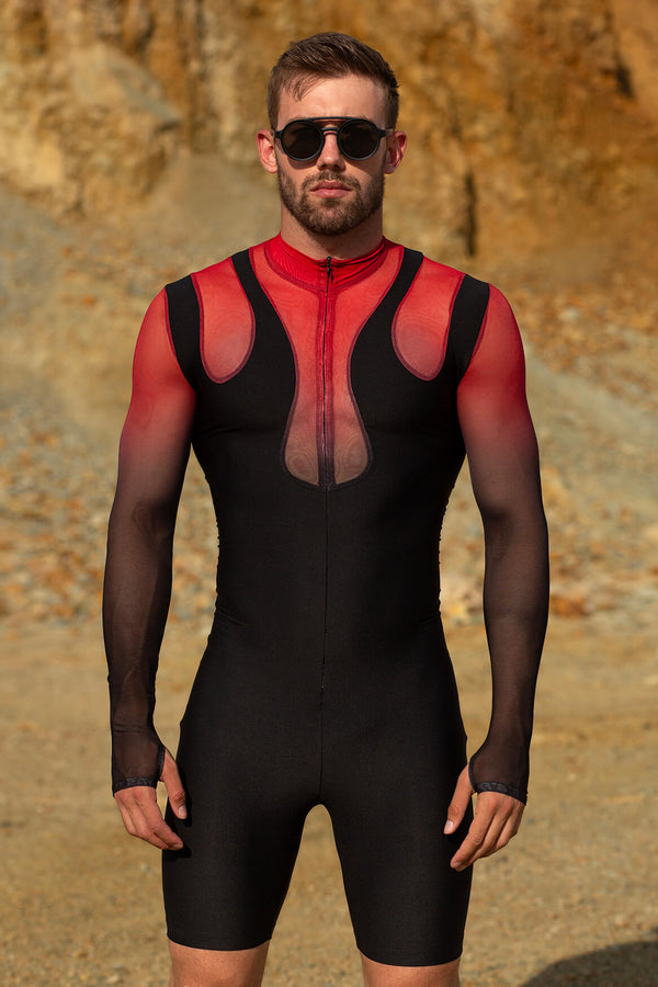 Ewiger männlicher Flammen-Overall