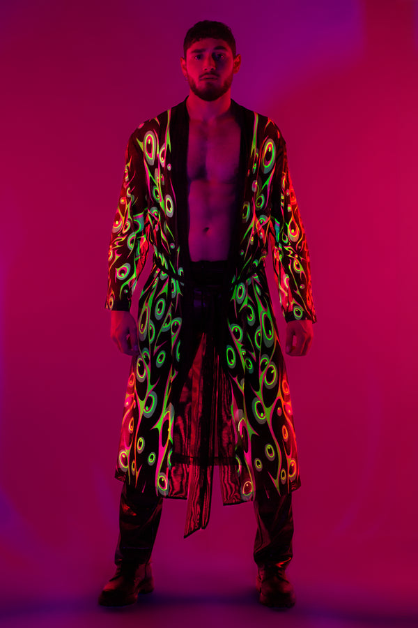 Disrupted Vision Unisex Mesh Bademantel