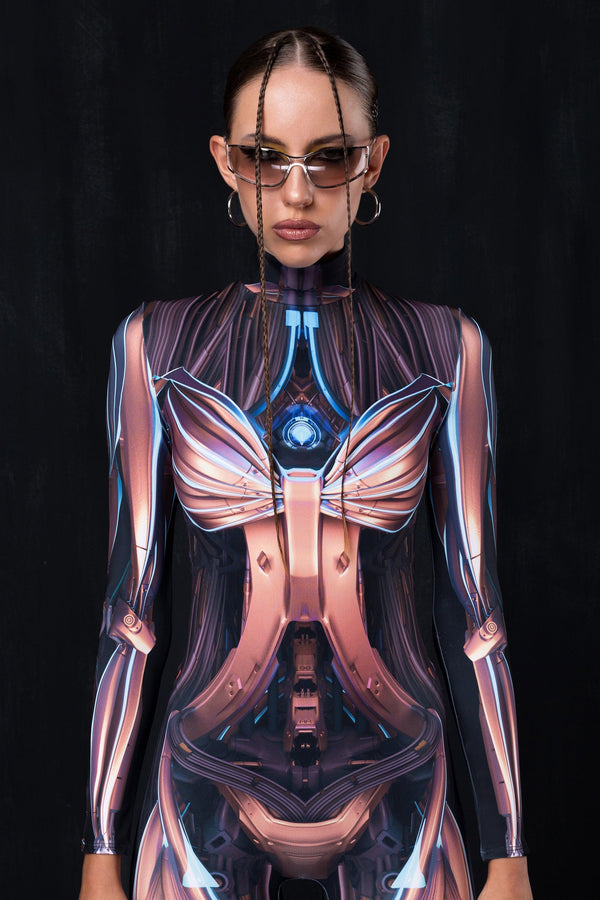 Goldenes CyberLink-Kostüm