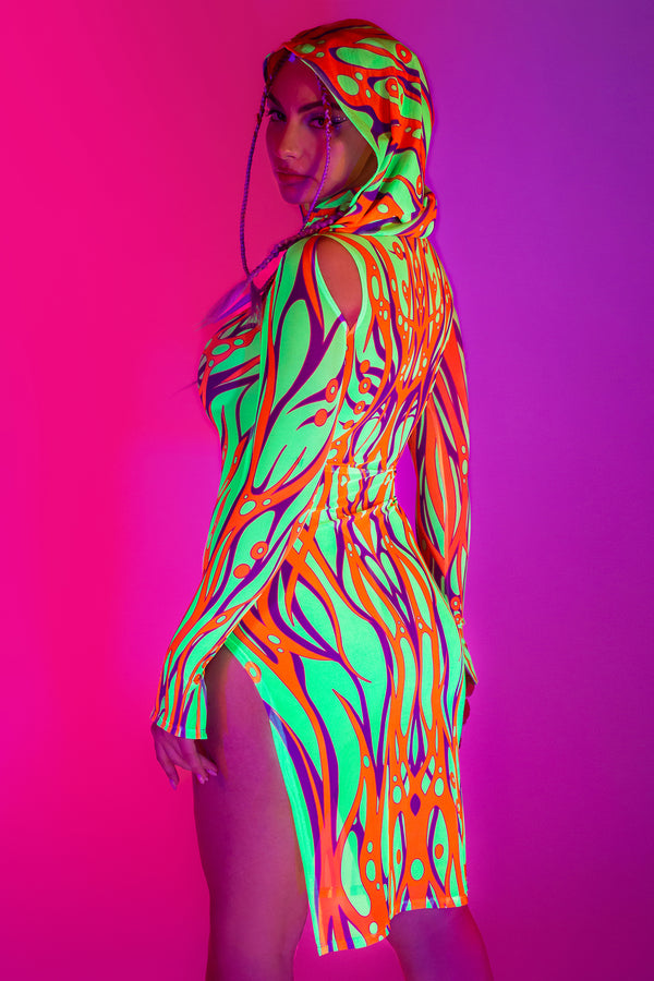 Rebirth Mesh Kapuzenkleid