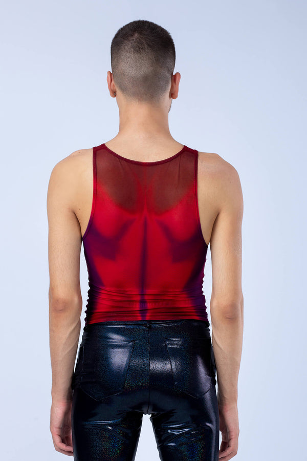 Rotes Ahead Herren Mesh Tank Top