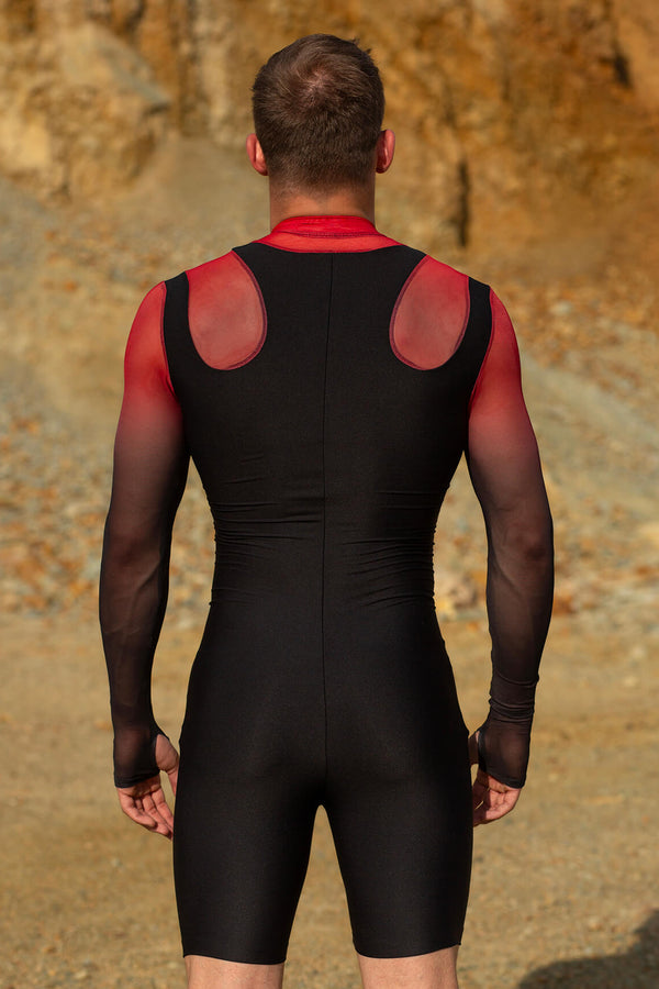 Ewiger männlicher Flammen-Overall