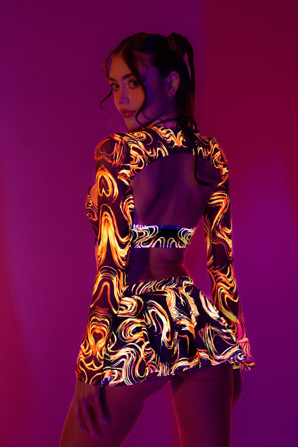 Sloppy Strokes Fire 2-teiliger Halter-Top