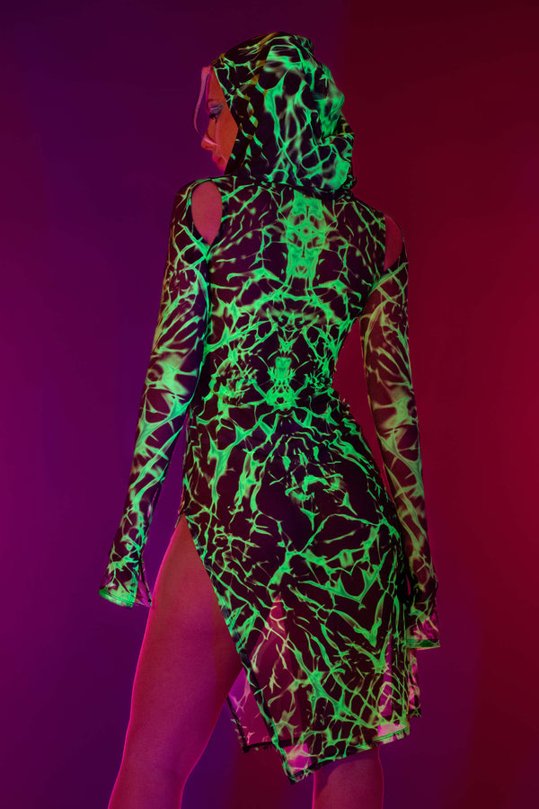 Distant Solace Mesh Kapuzenkleid