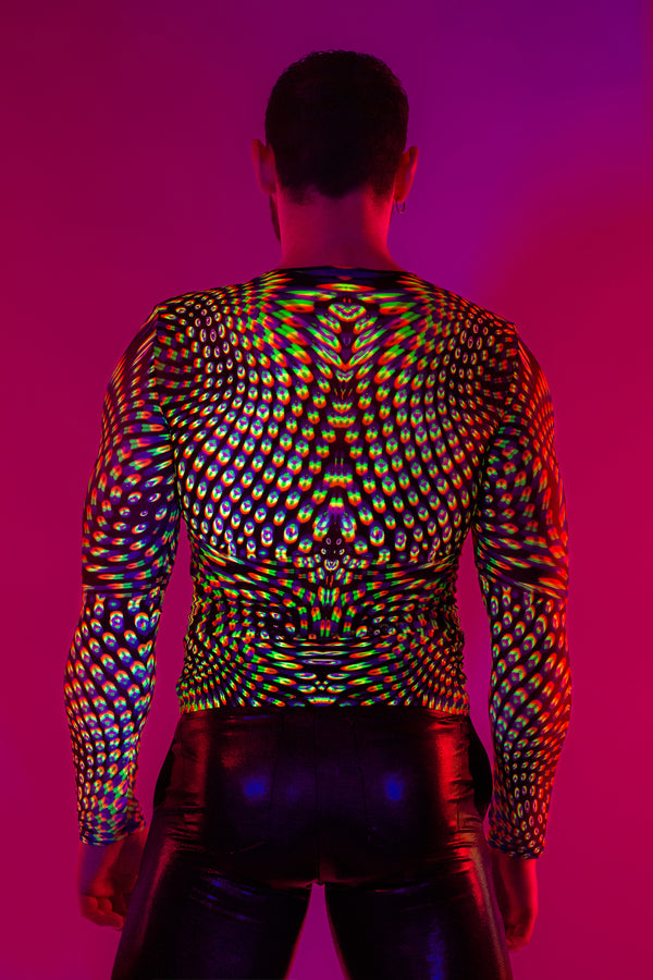 Neon Pulsar Herren Mesh Top