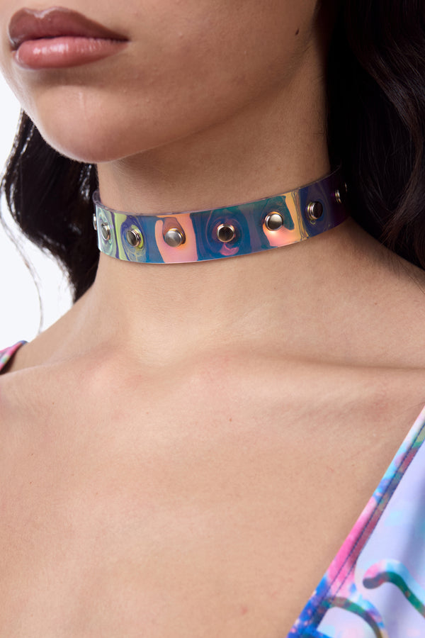 Klares Holo-Halsband