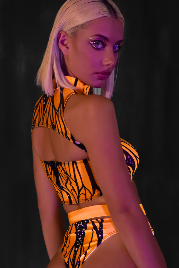 Fluttering Dreams Mesh Cutout Top