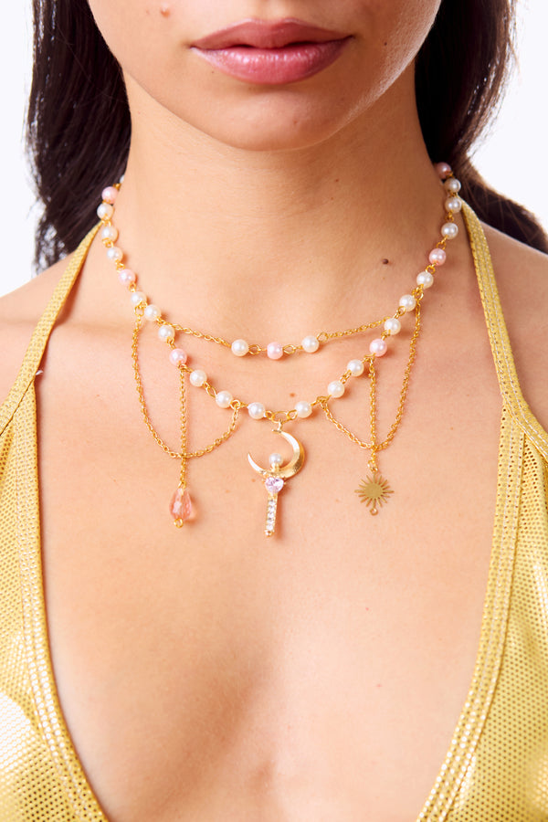 Mondgöttin Kettenhalskette