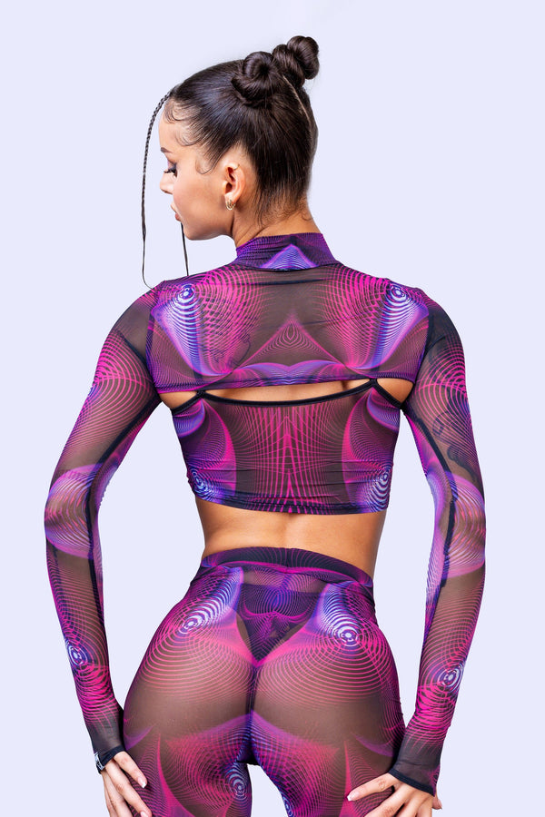 Fluctuation Mesh 2-teiliger Shrug-Top