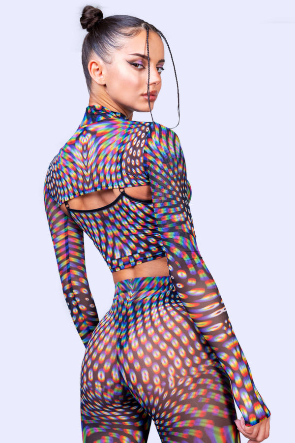 Pulsar Mesh 2-teiliger Shrug-Top