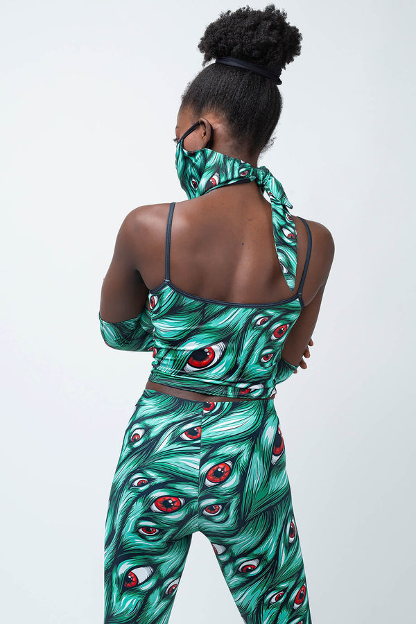 Ich sehe dich, grünes Slinky-Top