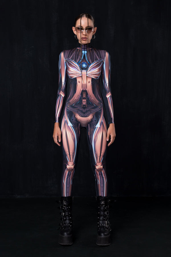 Goldenes CyberLink-Kostüm