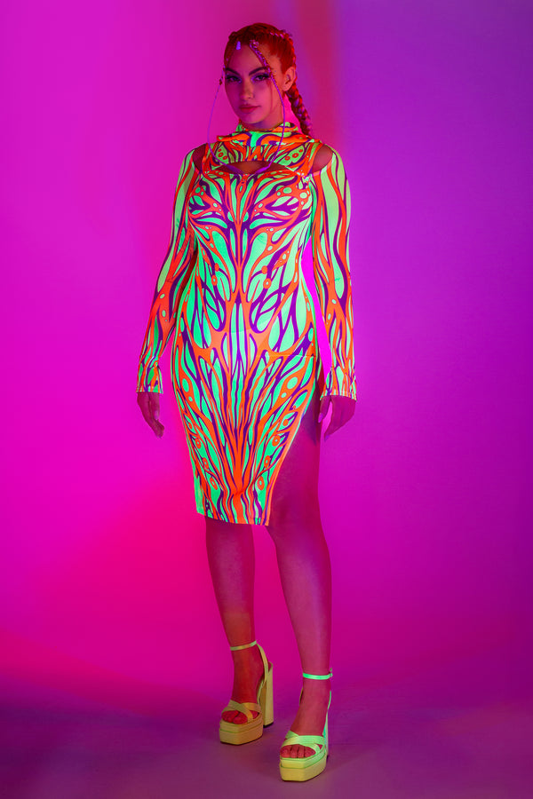 Rebirth Mesh Kapuzenkleid