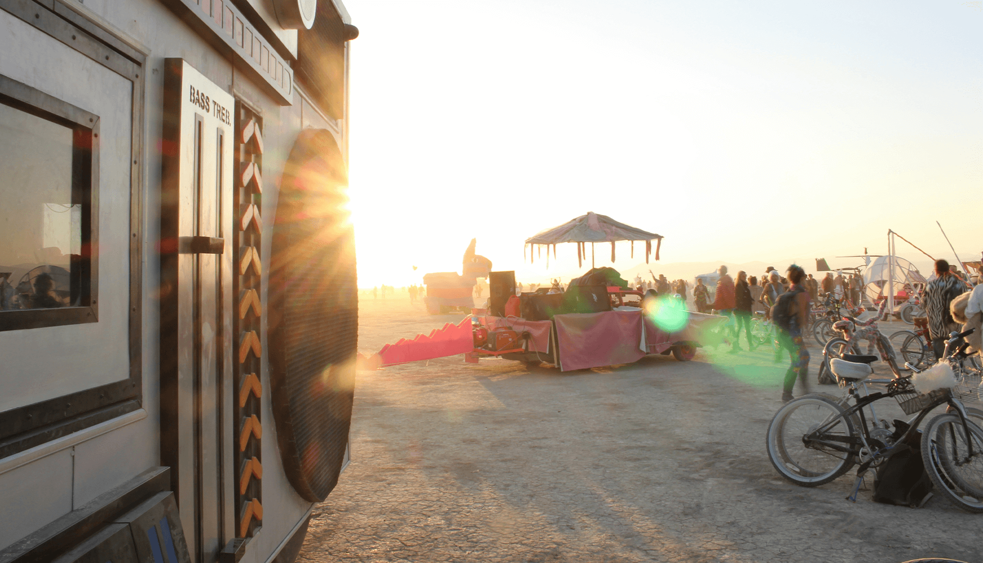 Burning Man land management with campers