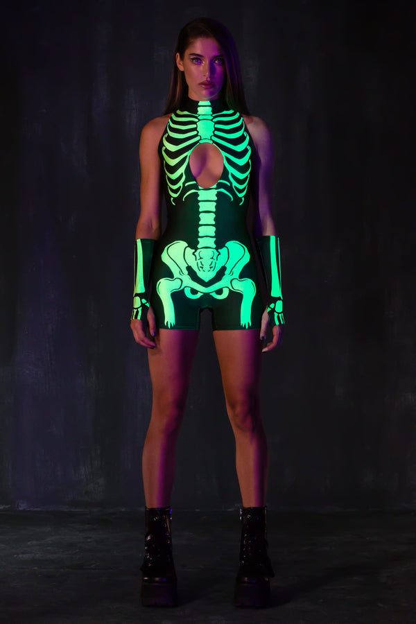 Acid Neon Schlüsselloch-Overall