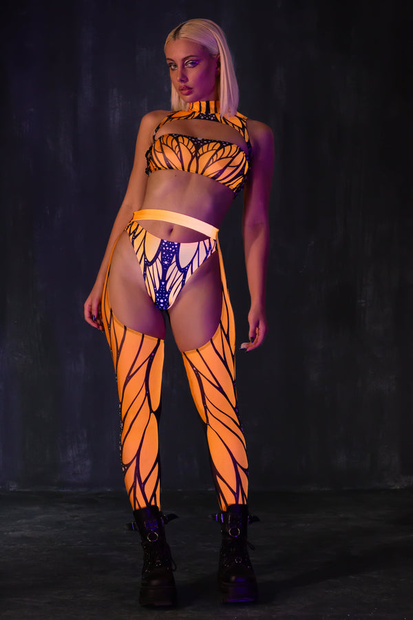 Fluttering Dreams Mesh Cutout Top