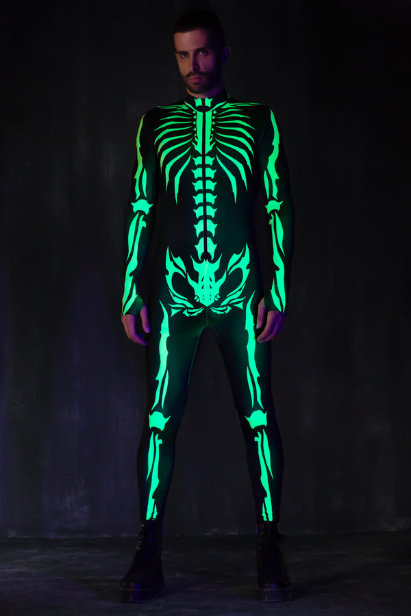 Tribal Remains grünes Männerkostüm