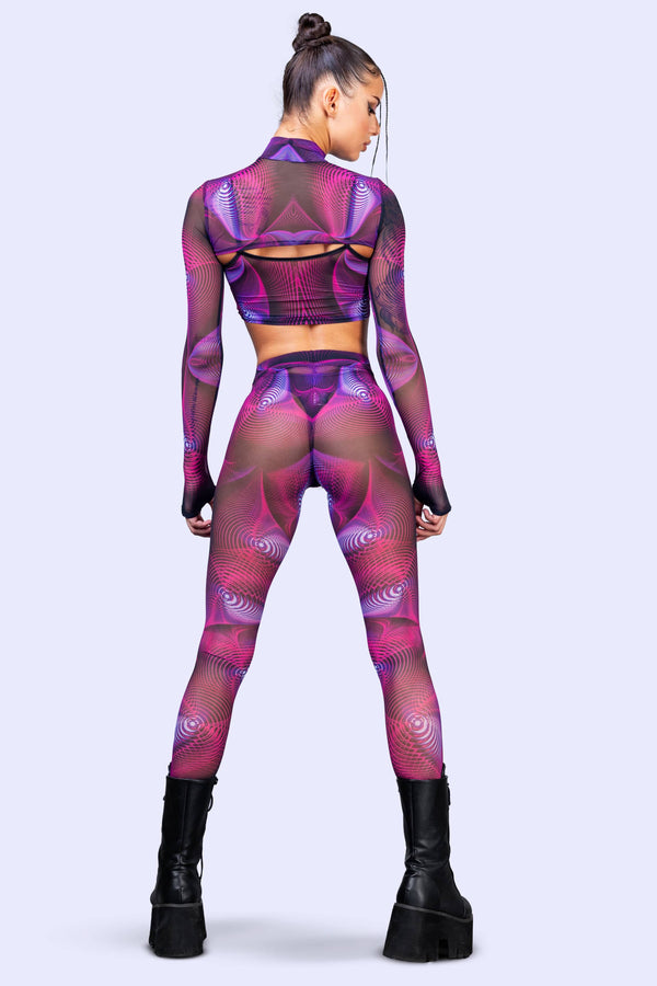 Fluctuation Mesh 2-teiliges Shrug-Set