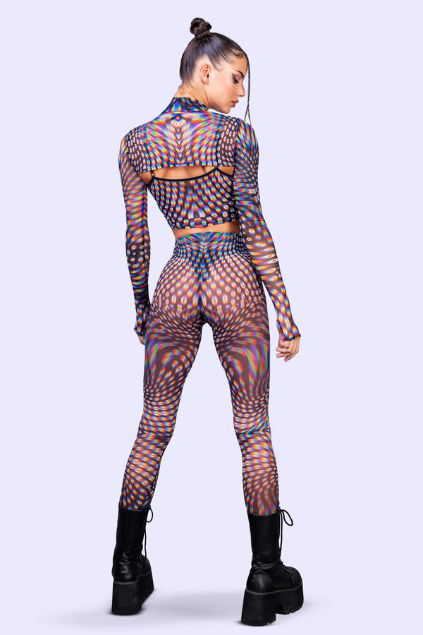 Pulsar Mesh 2 Pieces Shrug Set