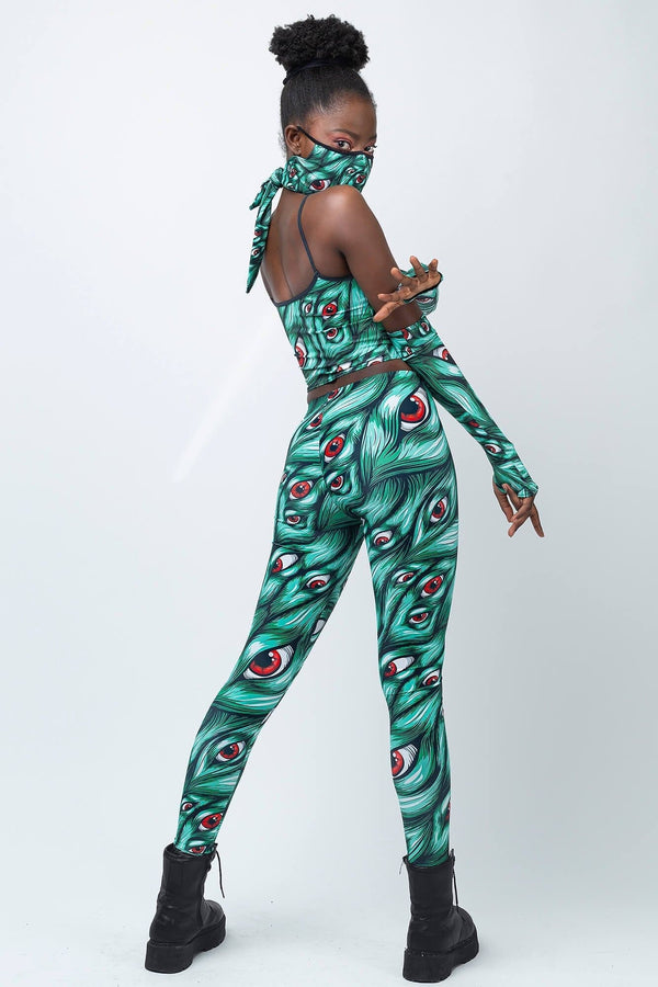 Ich sehe dich grüne Leggings