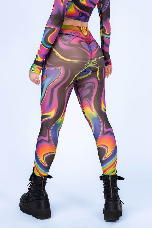 Space Fuel Mesh Leggings