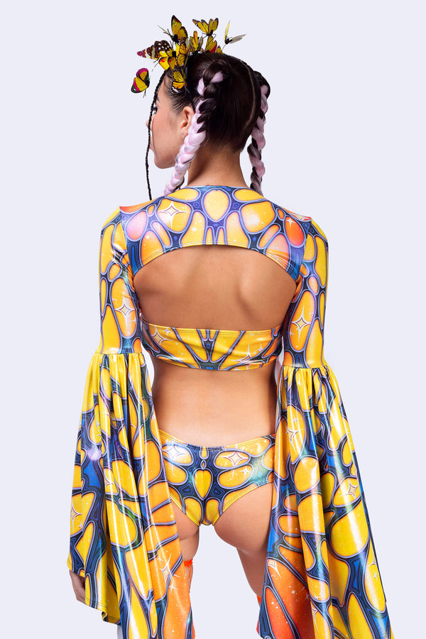 Flight Risk Peachy 2-Piece Shrug Top