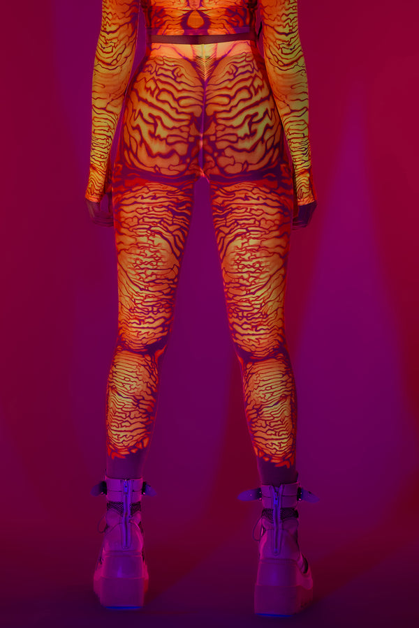 Unter der Oberfläche Mesh-Leggings