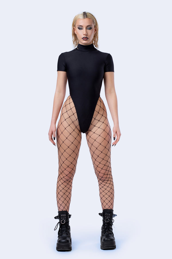 Back To Black Cutout Back Bodysuit