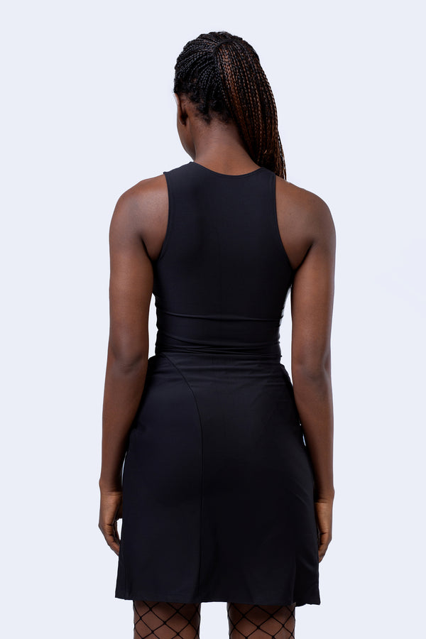 Moxie Reißverschluss-Schlitz Kleid