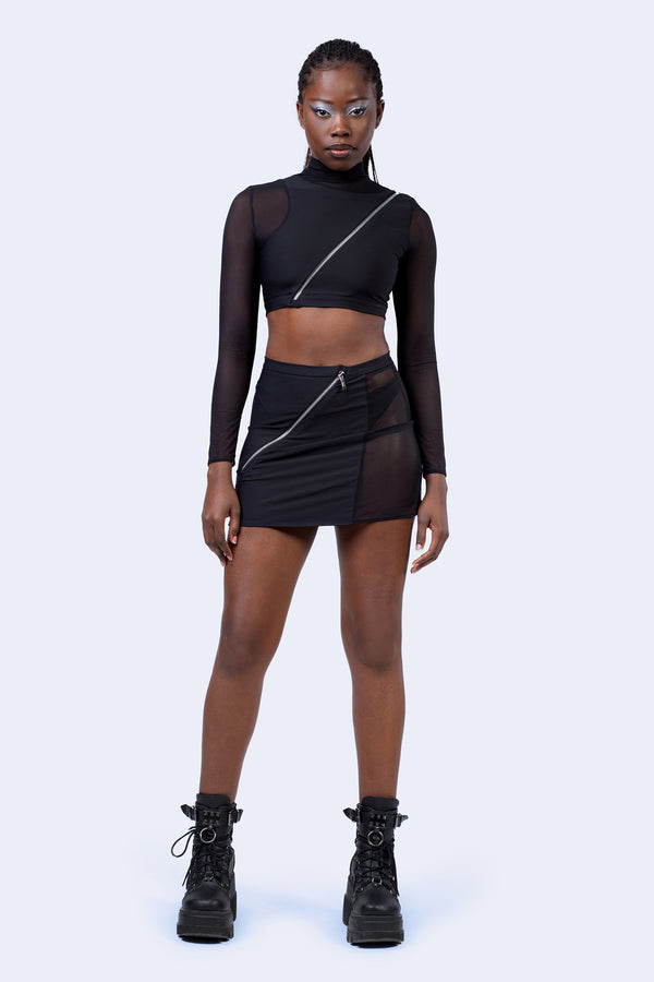 Moxie Reißverschluss-Panel-Top