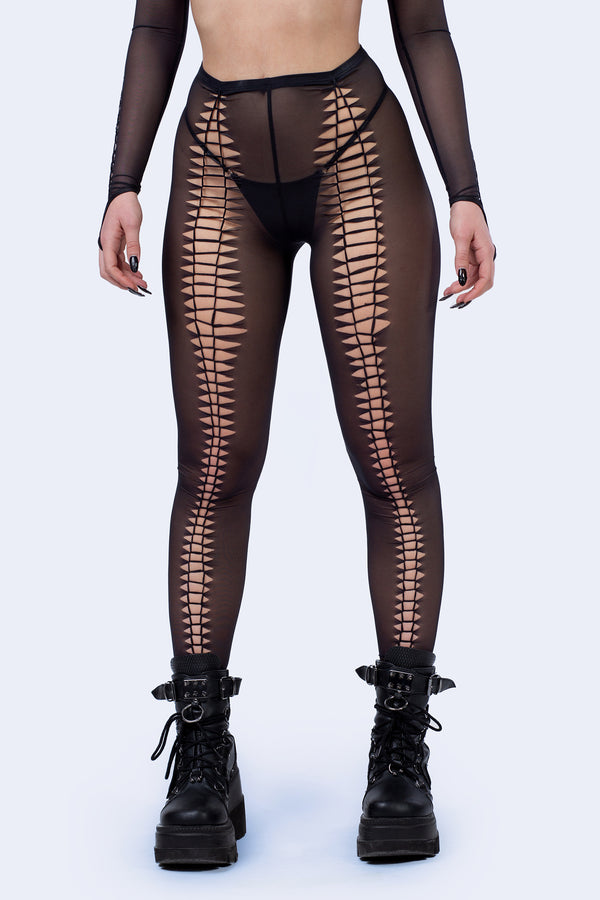 Can U Knot Schwarze Leggings