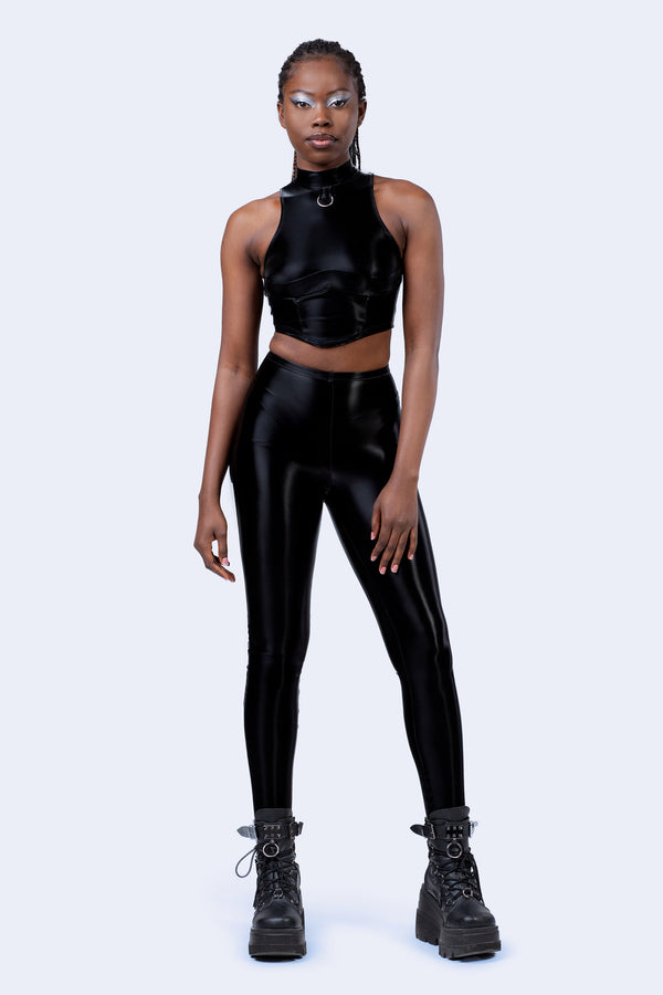 Starved For Glamour Ärmelloses Crop Top