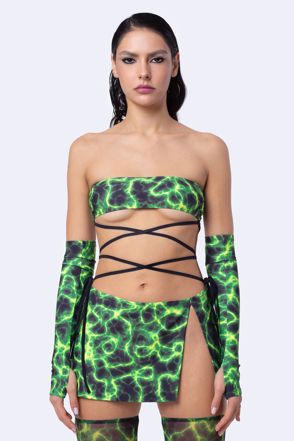 Toxische Reaktion 2-teilige Kleid