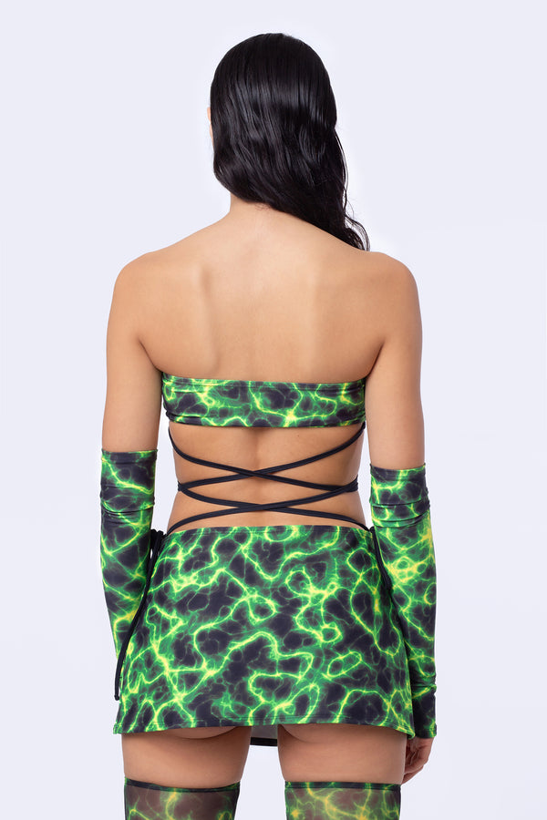 Toxische Reaktion 2-teilige Kleid