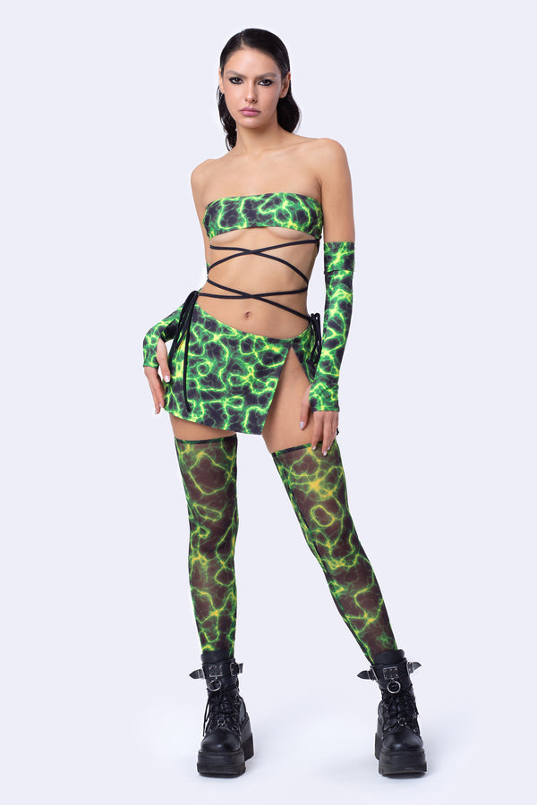 Toxische Reaktion 2-teilige Kleid