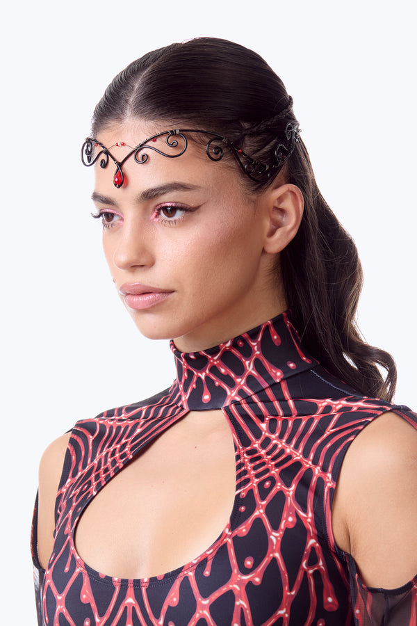 Bluttropfen-Draht-Tiara