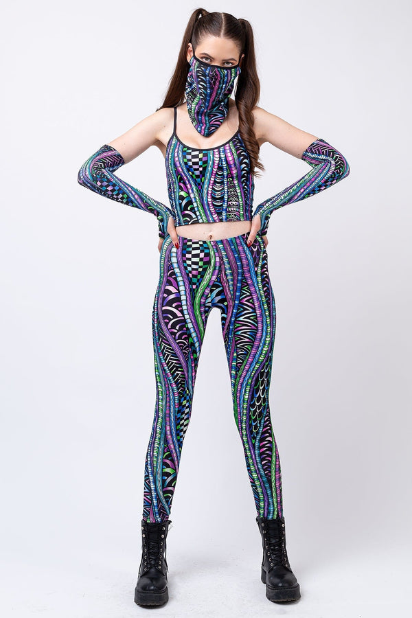 Psy-Knoten-Leggings