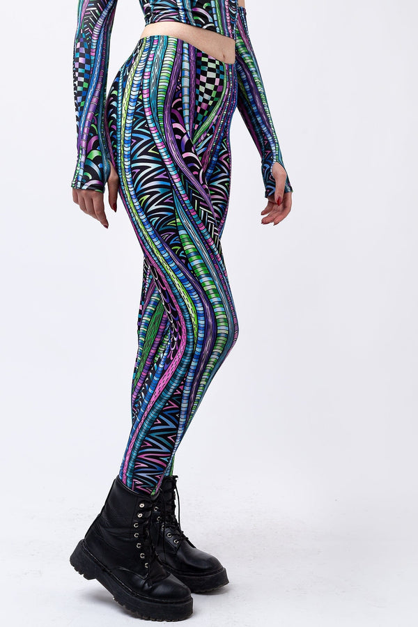 Psy-Knoten-Leggings