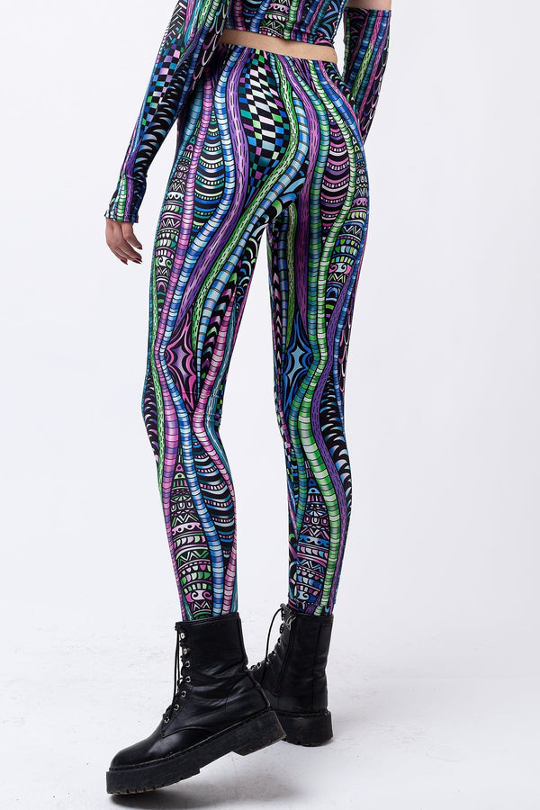 Psy-Knoten-Leggings
