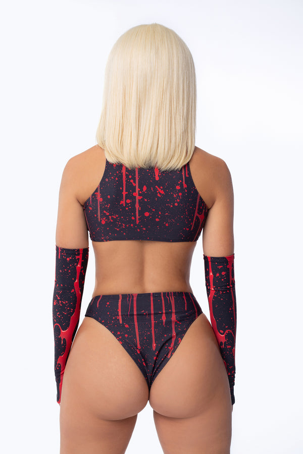 Playing The Victim Double Keyhole Top