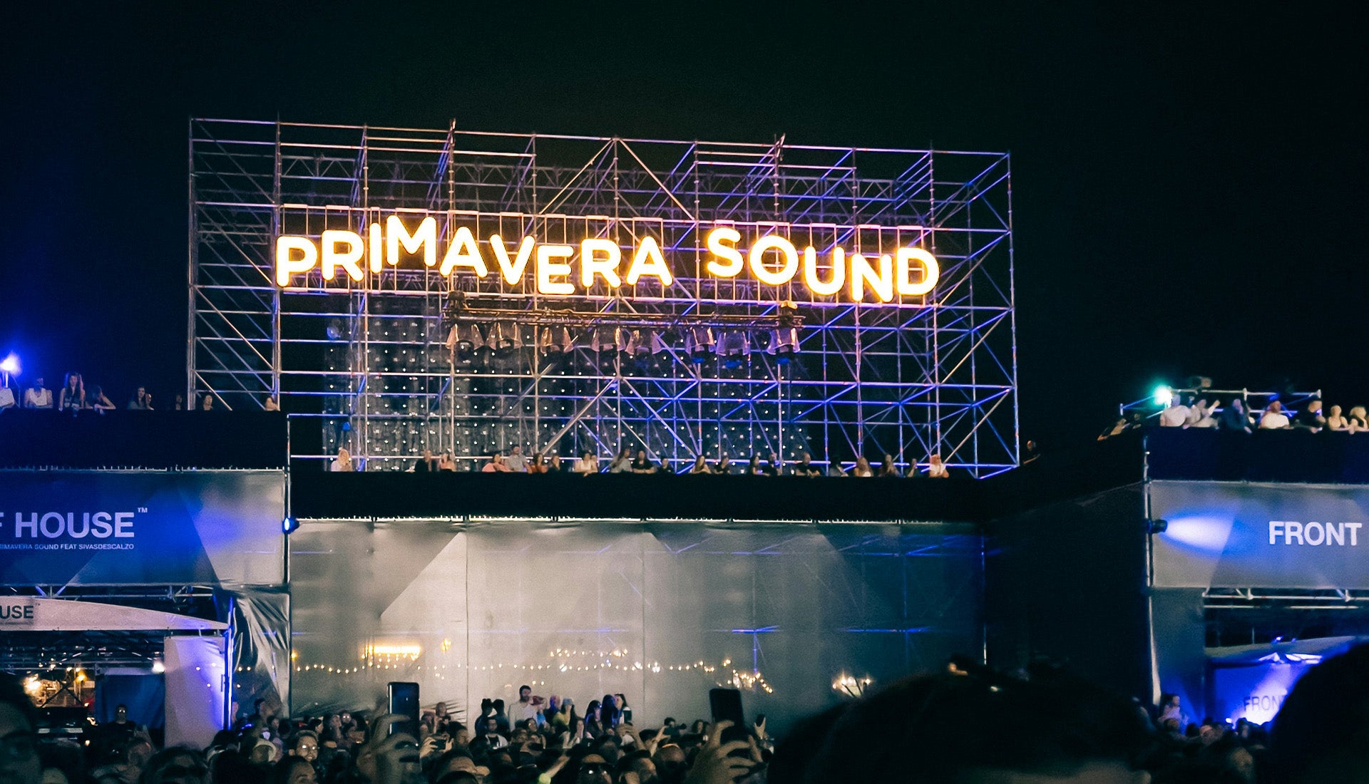 Primavera Sound EDM festival stage in Barcelona, Spain