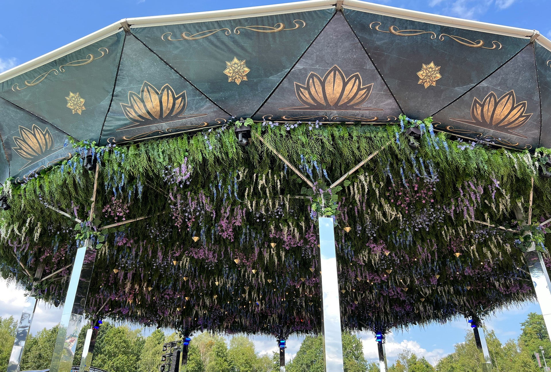 a living green art installation at Tomorrowland festival