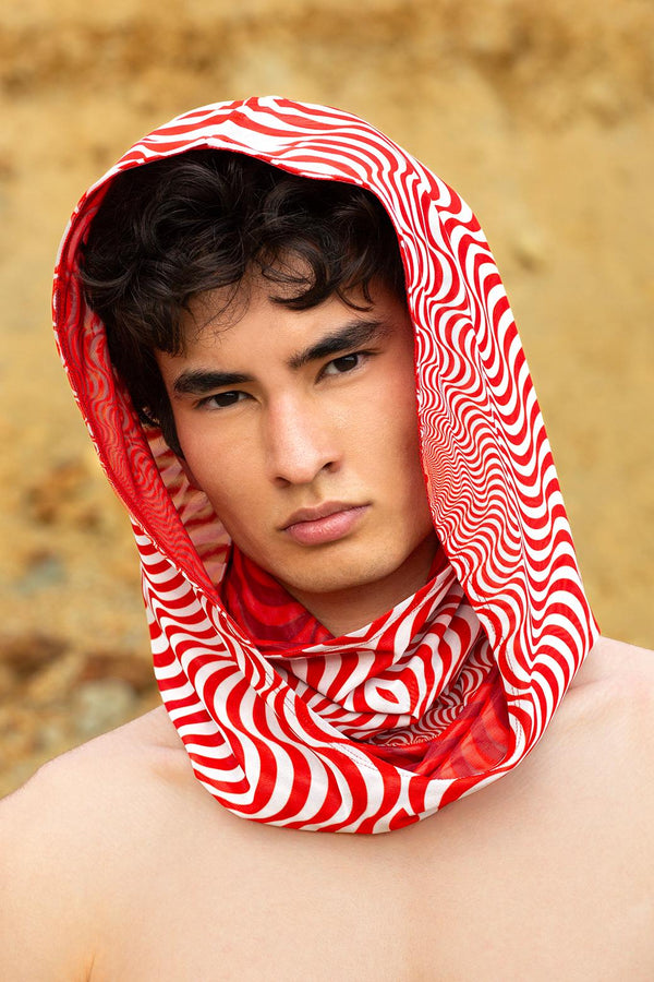 Holy Smoke White Unisex doppelseitige Kapuze